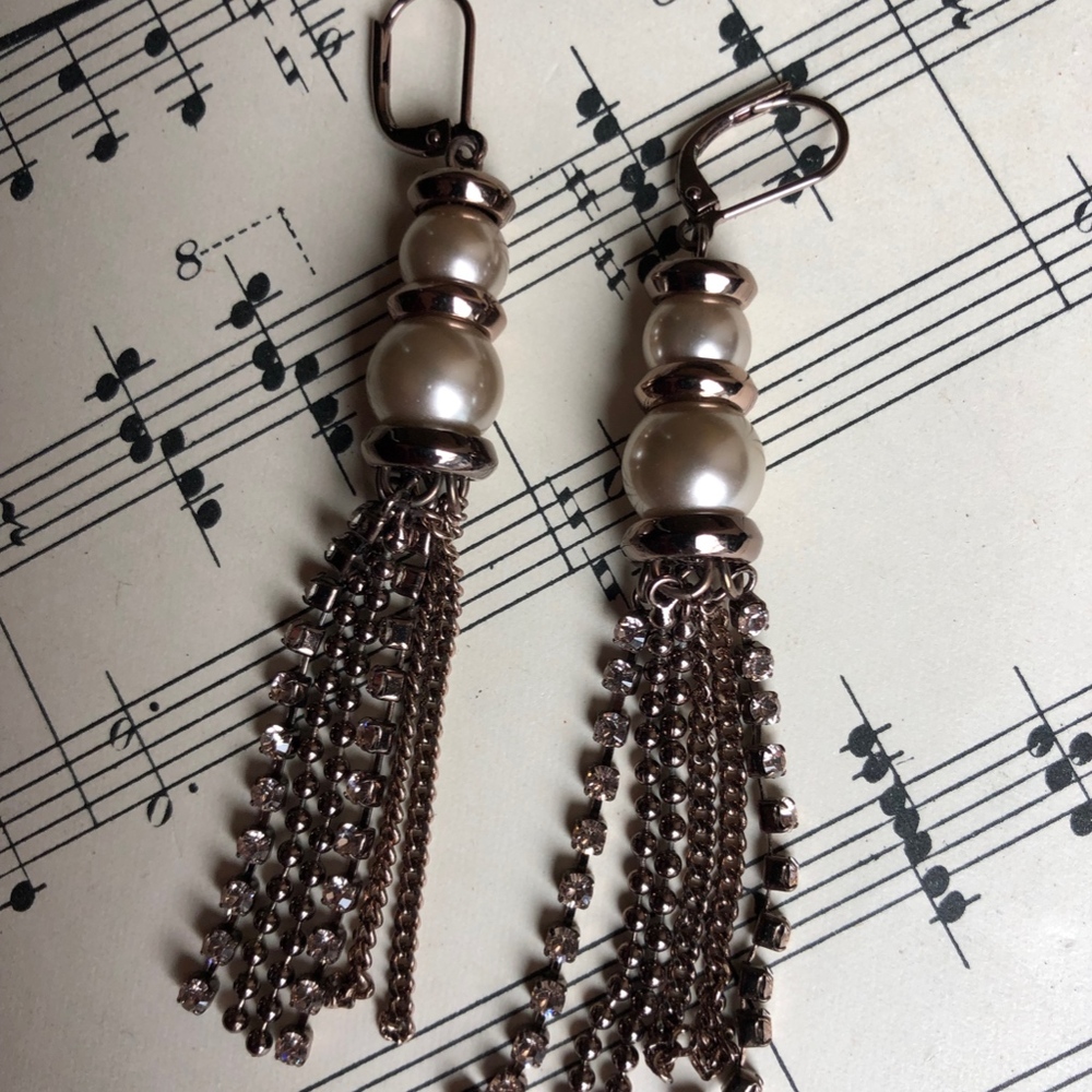 Vintage Givenchy Tassel drop earrings - Picture 2 of 8
